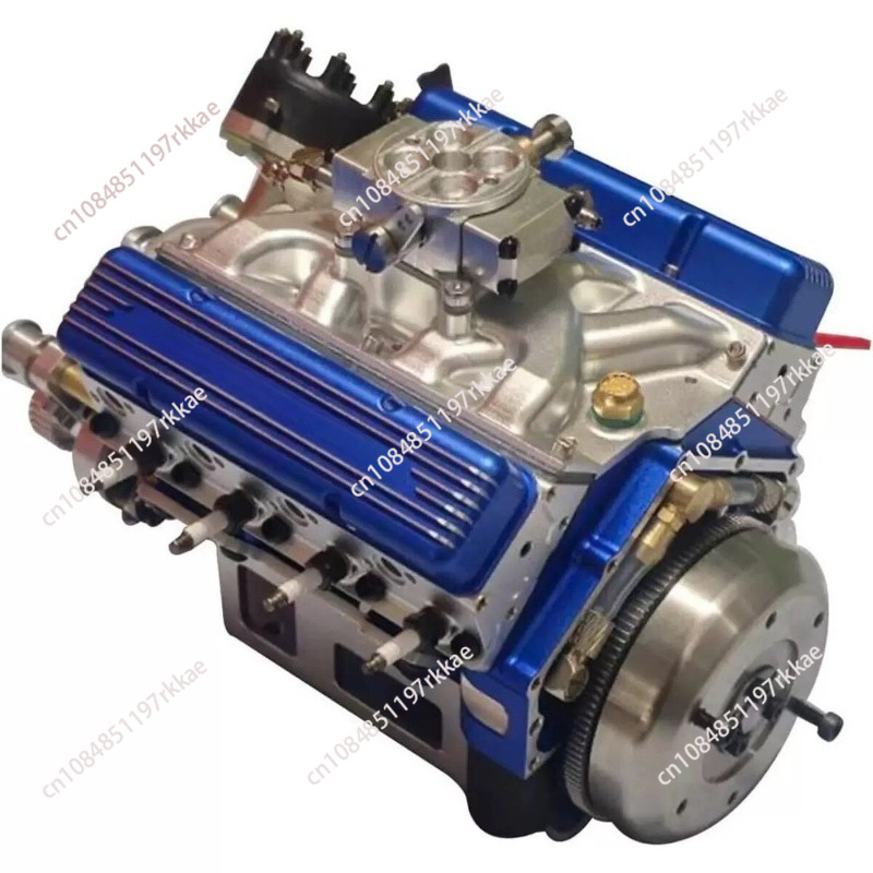 Model Kit V8 Engine - Resin V8-motormodelbouwpakket OHV-gasmotorreplica voor tentoonstelling en