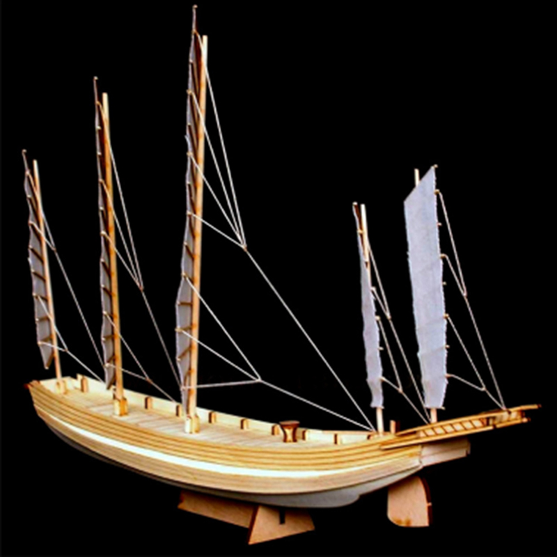 Model Kit U Boat - 1 Stuks Chinese Zandboot Houten Assemblage