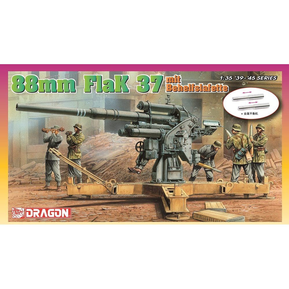 Model Kit Dragon - DRAGON 6523 1/35 88mm FLAK37 met