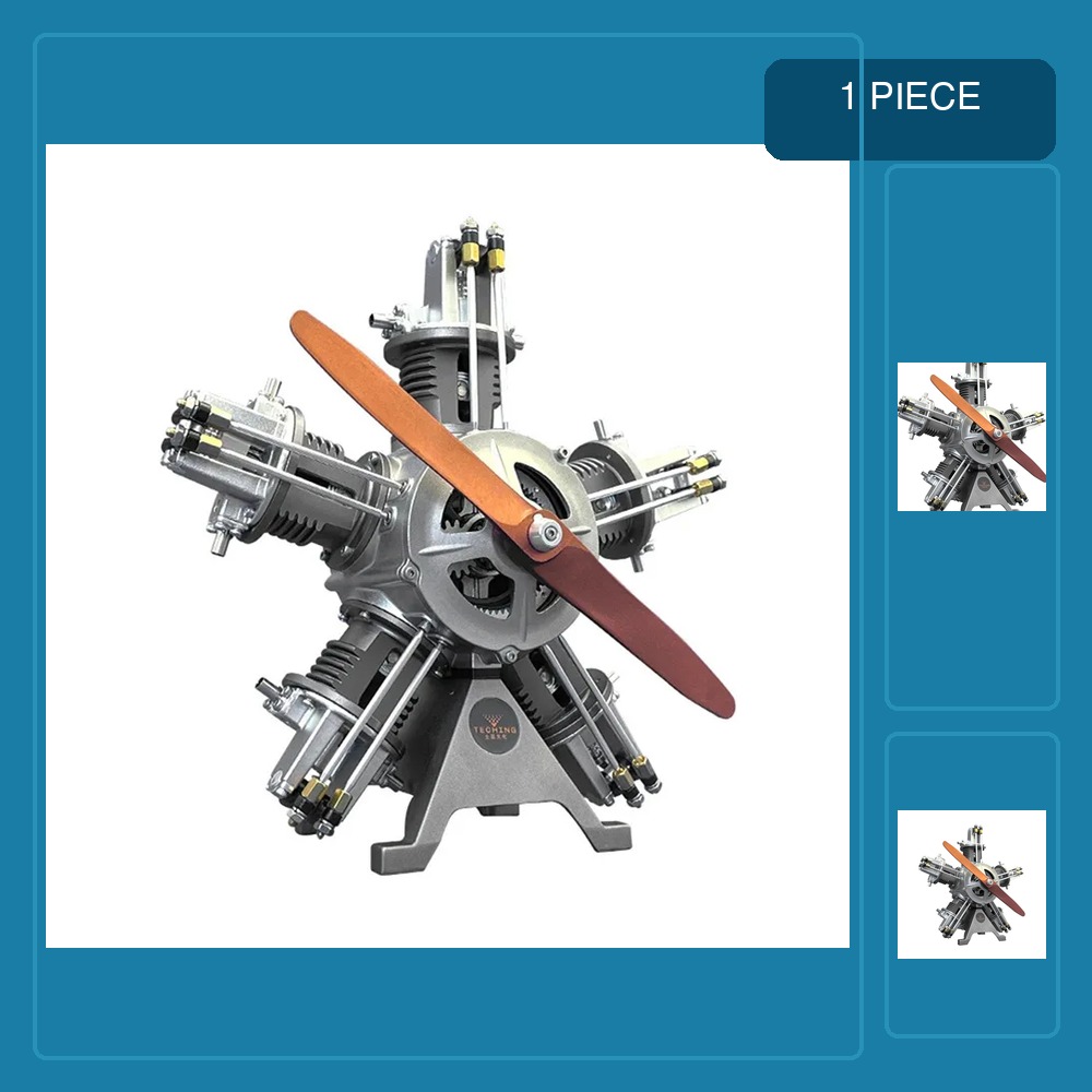 Model Kit V8 Engine - TECHING V8 Motor Metalen Modelbouwpakket DIY