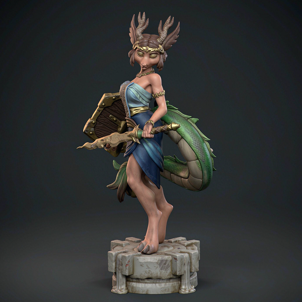 Model Kit Dragon - NSFW Sculptuur van de kleine drakenman