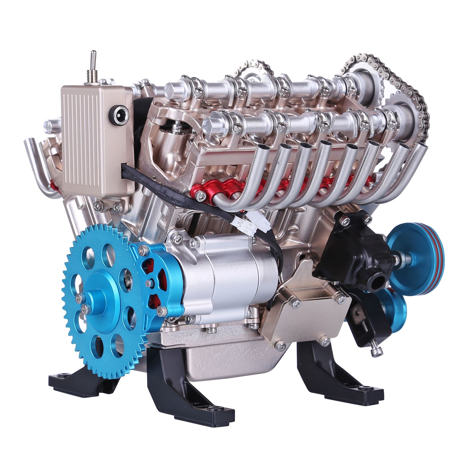 Model Kit V8 Engine - 500+ stuks DIY V8 motormodel metalen