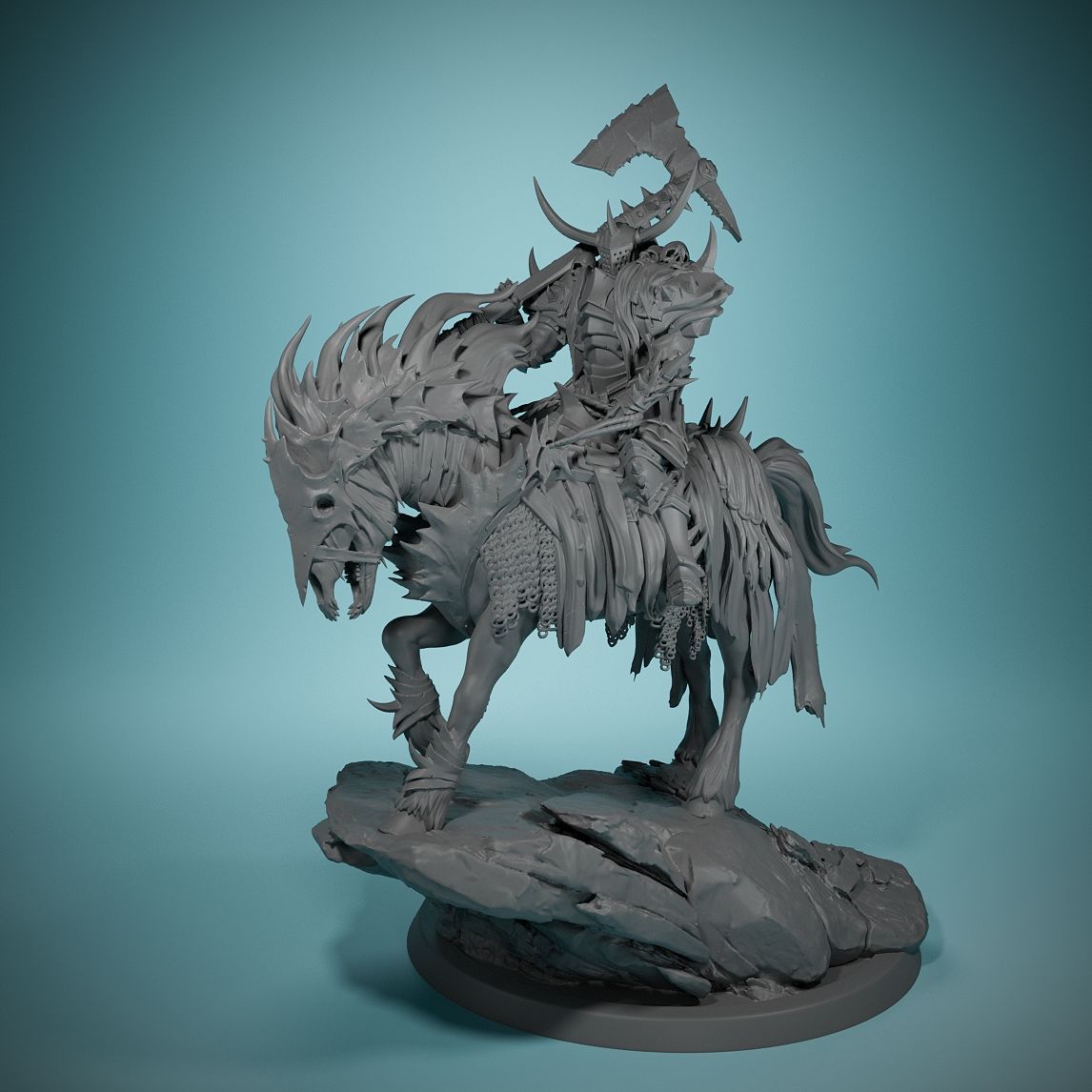 Model Kit Horse - 80mm Dark Night Death Horse Bordspel