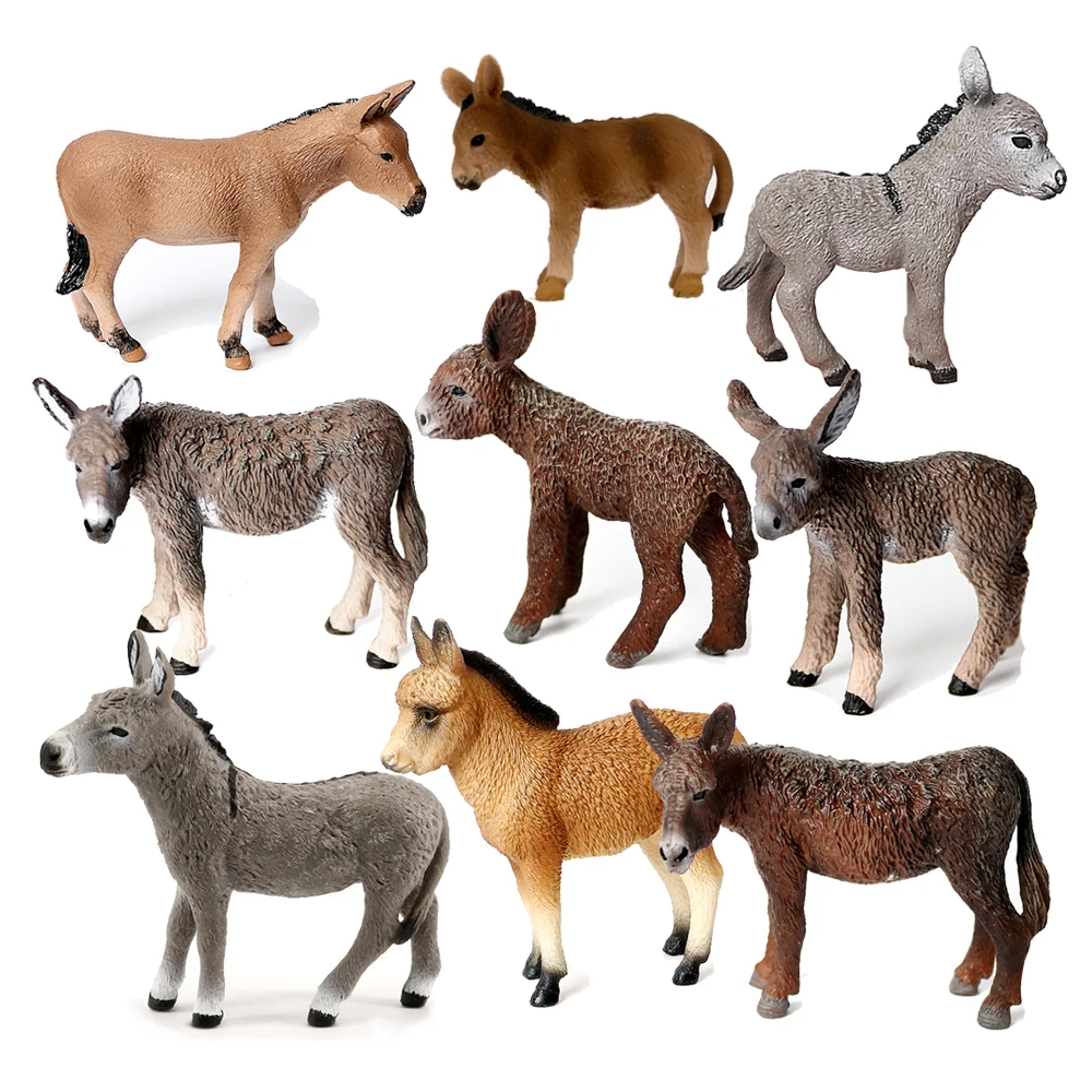 Model Kit Horse - Ezel Model Speelgoed Dieren Figuren Boerderij