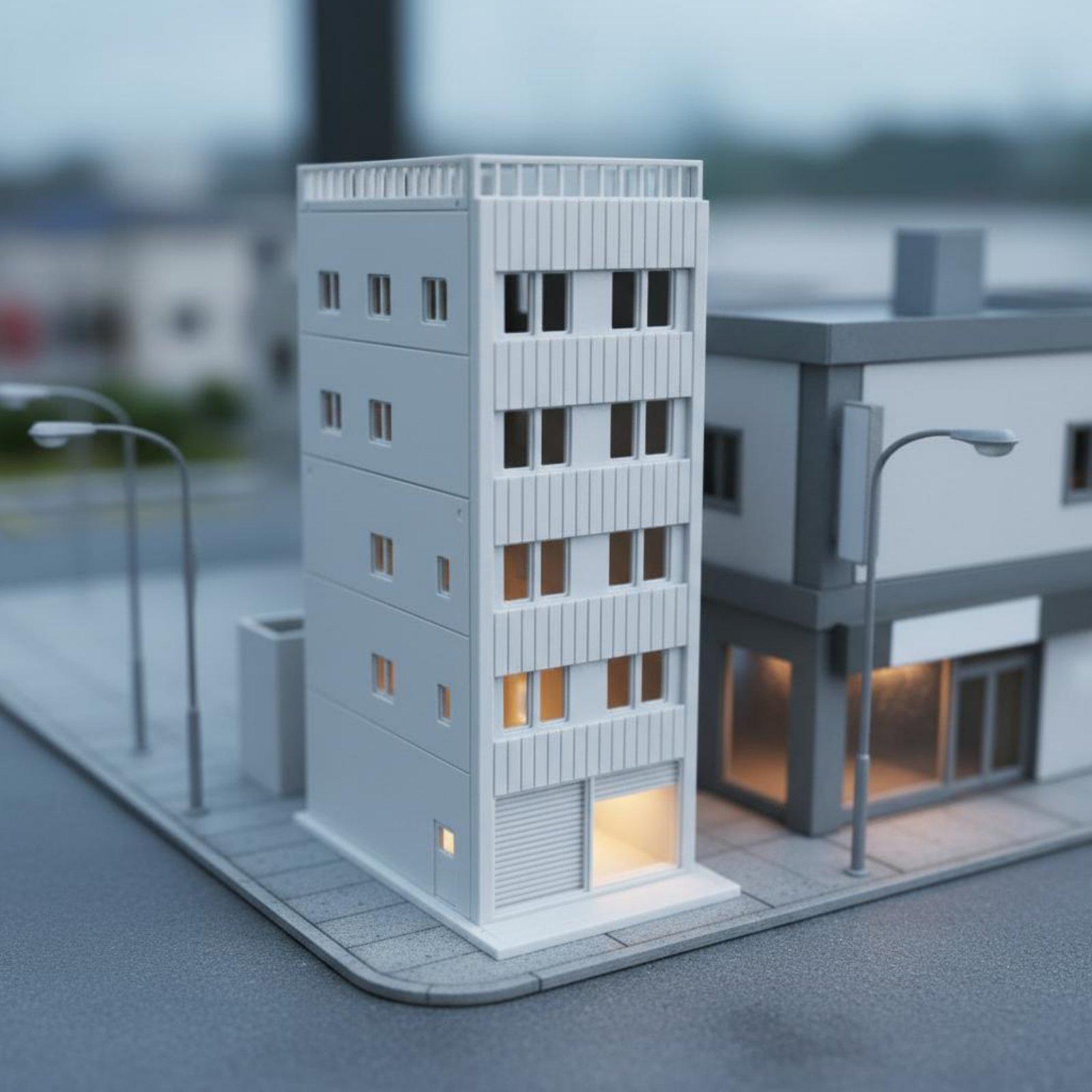 Model Kit Plastic - Bouwpakket miniatuur Japans huismodel voor architectonische