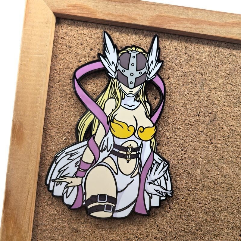 Model Kit Digimon - Digimon Angewomon metalen badge cartoon anime