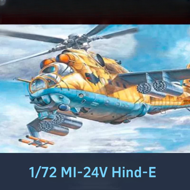 Model Kit Academy - TRUMPETER 1/72 MI-24V Hind-E helikopter Gunship