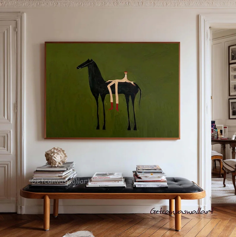 Model Kit Horse - Moderne abstracte westerse paard & figuur