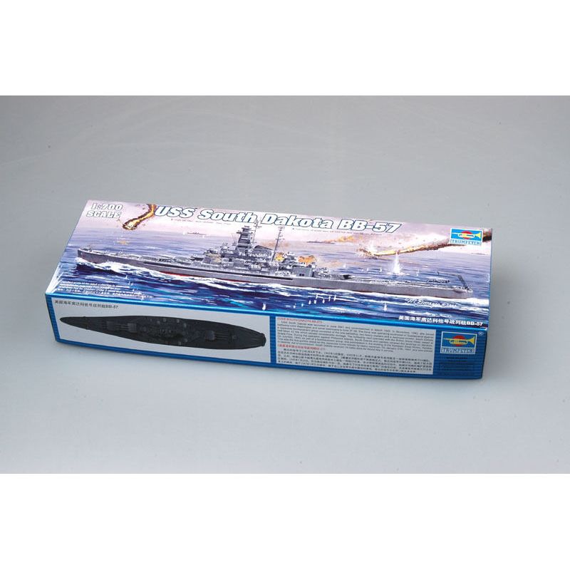 Model Kit U Boat - Trompettist 05760 1/700 VS. Zuid-Dakota BB-57