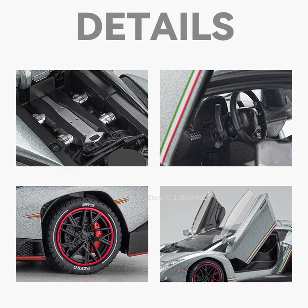 1:24 Schaal Veneno Sportwagen  - Model Kit Lamborghini recensie en prijs