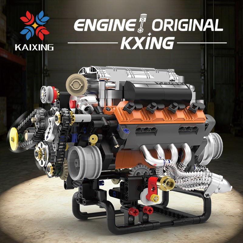 K96215 767PCS V8 Motormodel Bo - Model Kit V8 Engine recensie en prijs