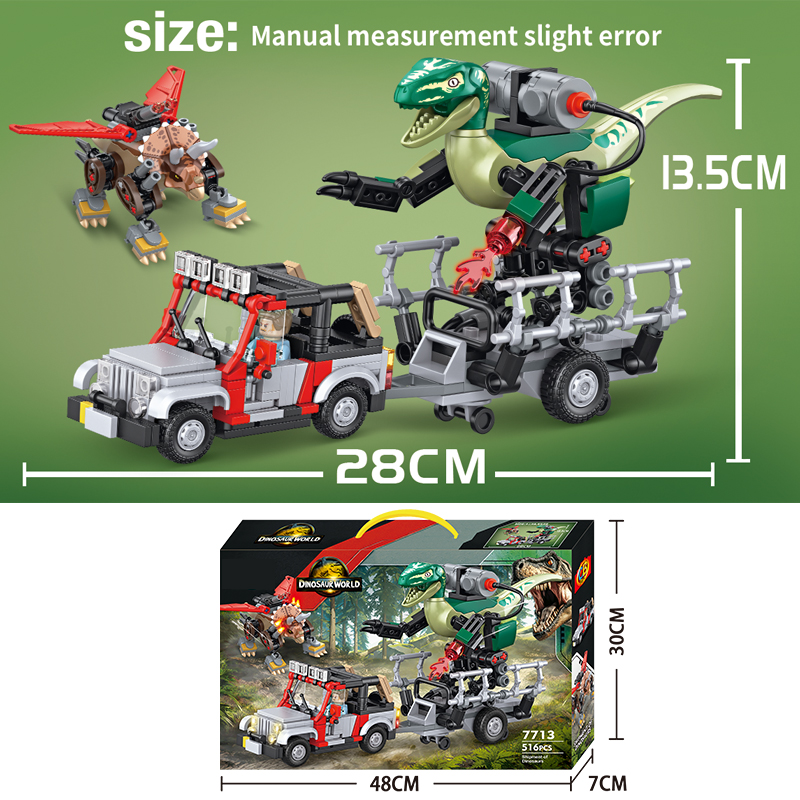 490PCS MOC Jurassic Dinosaur W - Model Kit Jurassic Park recensie en prijs