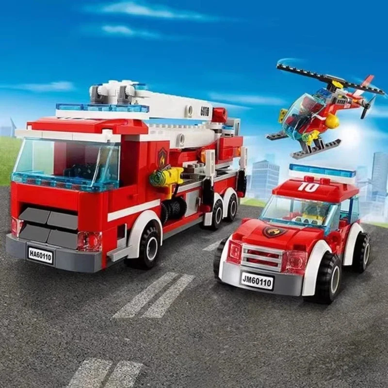 Stad Brandweerkazerne Helikopt - Model Kit Lego recensie en prijs