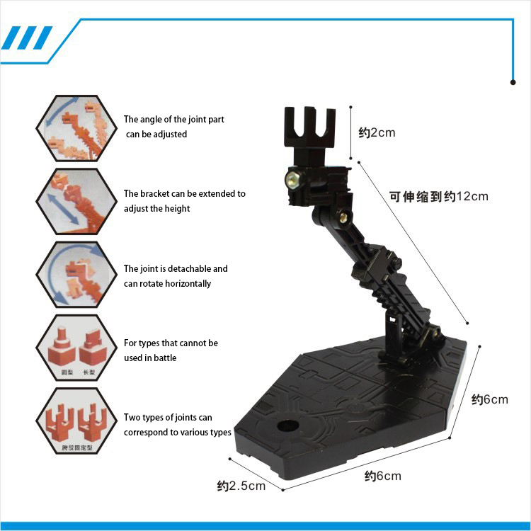 Kleur Action Figure Stand Asse - Model Kit Jms recensie en prijs