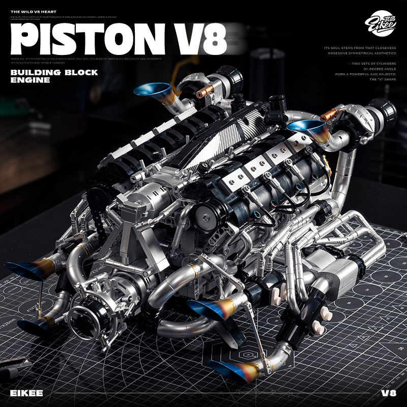 Technische Supercar V8 Motor B - Model Kit Lego recensie en prijs
