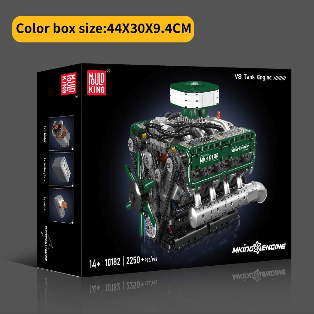 Mold King 10182 V8 Tank Motor  - Model Kit V8 Engine recensie en prijs