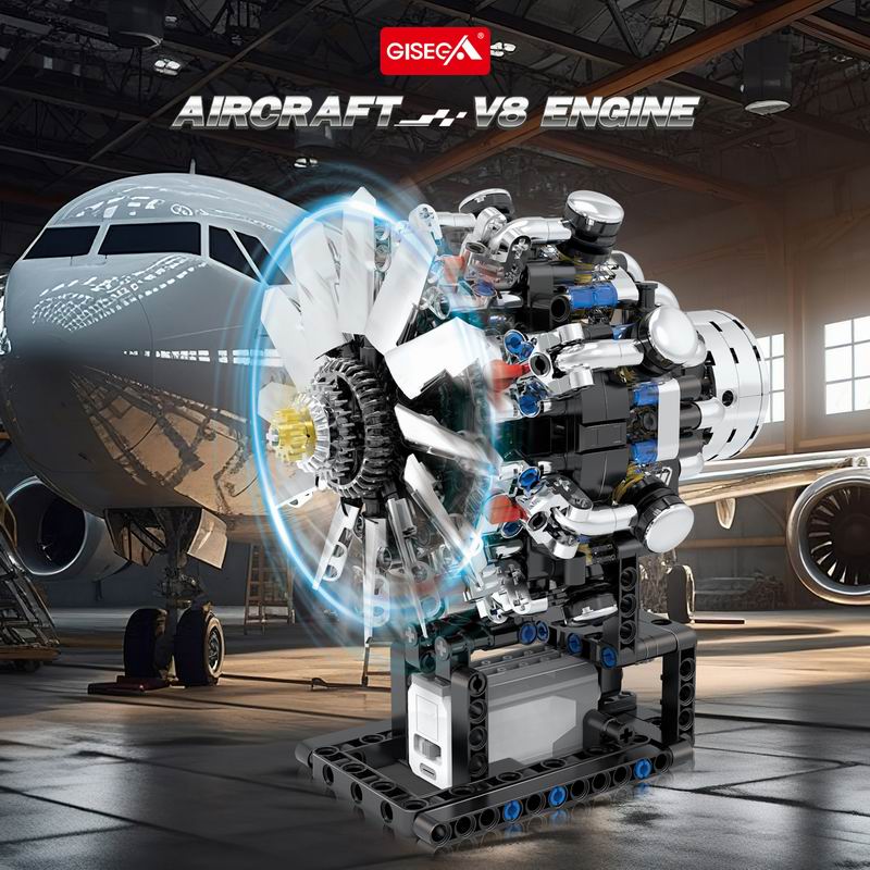 G8910 Luchtvaart V8 Motor 558p - Model Kit V8 Engine recensie en prijs