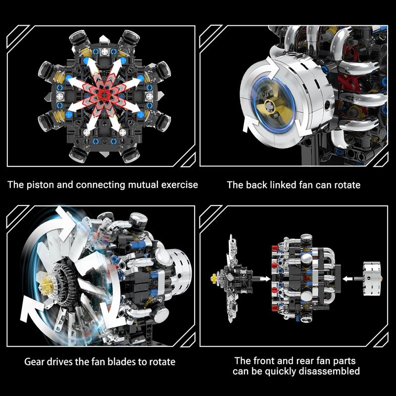 G8910 Luchtvaart V8 Motor 558p - Model Kit V8 Engine recensie en prijs