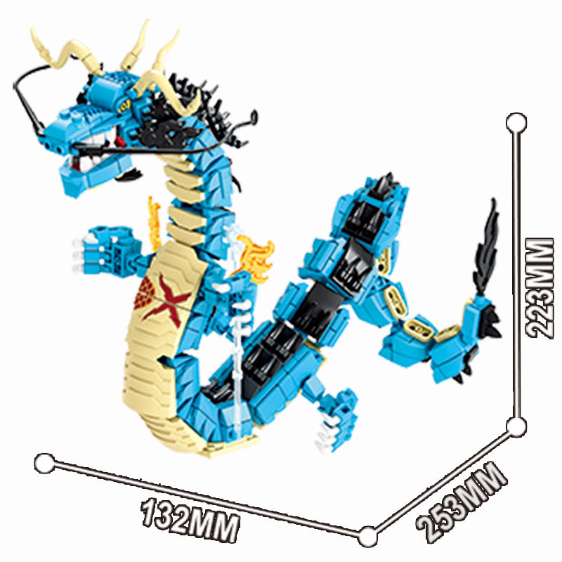 8in1 One Piece Bouwstenen Blue - Model Kit Dragon recensie en prijs