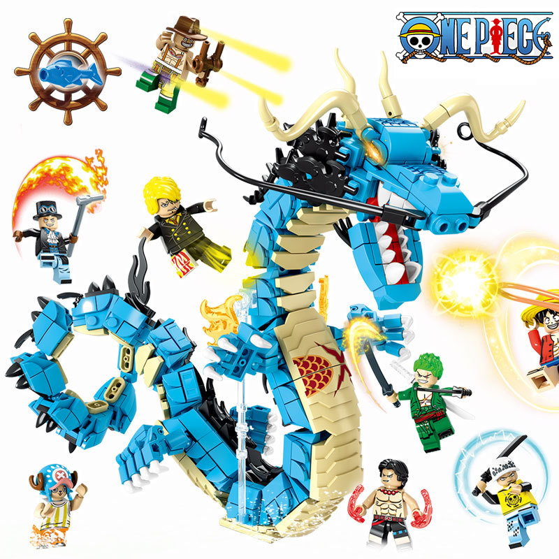 8in1 One Piece Bouwstenen Blue - Model Kit Dragon recensie en prijs