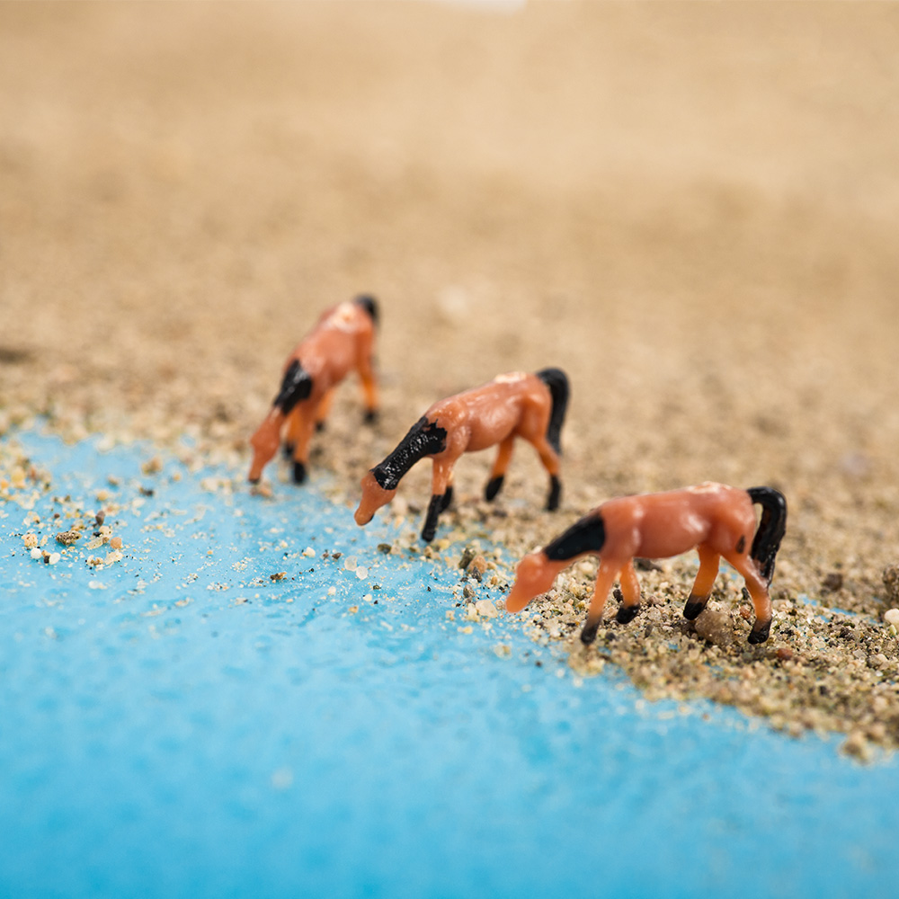 Schaal 1:150 Miniatuur Paard M - Model Kit Horse recensie en prijs