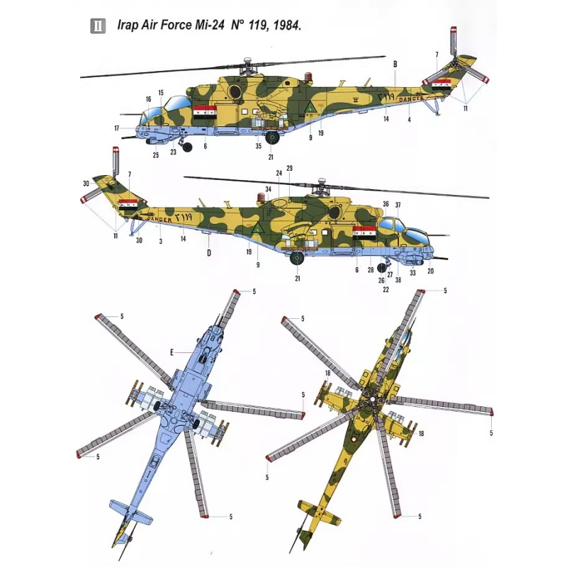 TRUMPETER 1/72 MI-24V Hind-E h - Model Kit Academy recensie en prijs