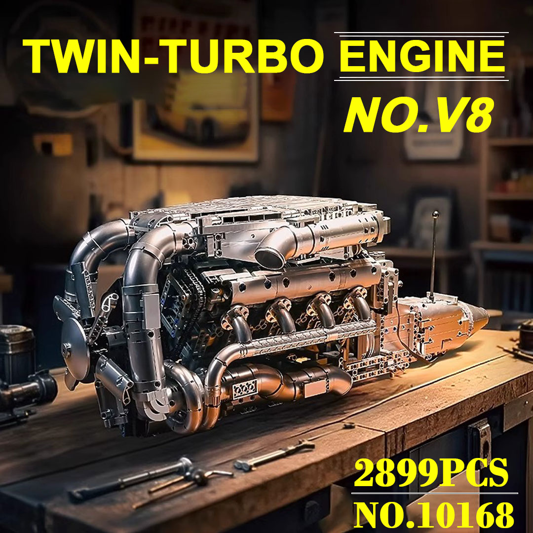 Mold King 10168 V8 Twin Turbo  - Model Kit V8 Engine recensie en prijs