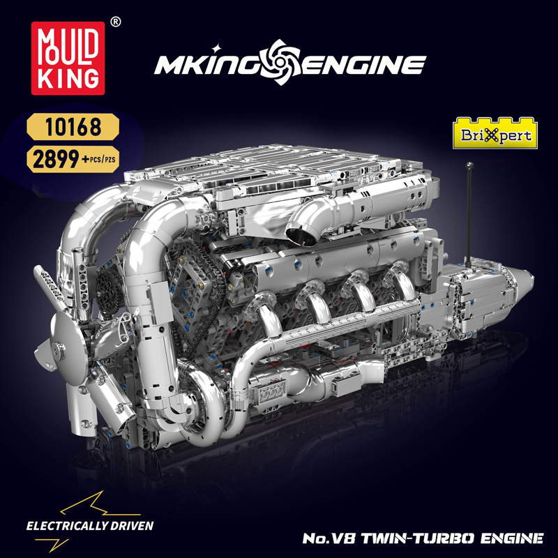 Mold King 10168 V8 Twin Turbo  - Model Kit V8 Engine recensie en prijs