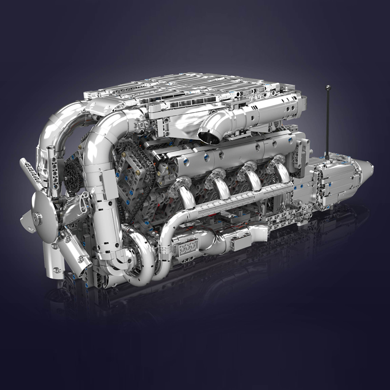 Mold King 10168 V8 Twin Turbo  - Model Kit V8 Engine recensie en prijs